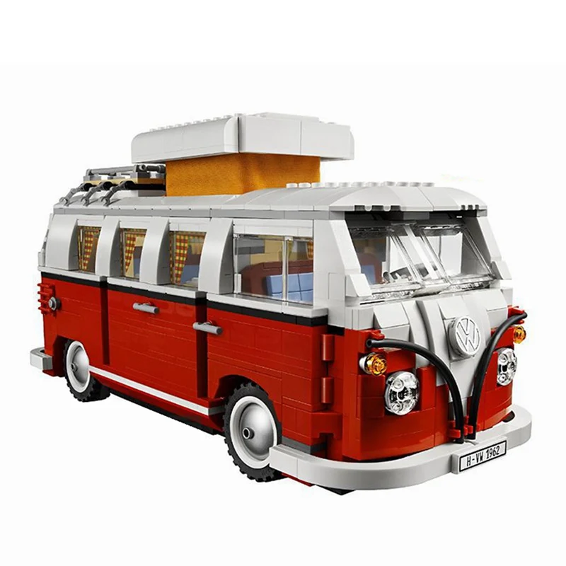 

Dropshipping London Bus The T1 Camper Martin Car Building blocks bricks Model toys compatible legoingly 10262 10258 technic cars