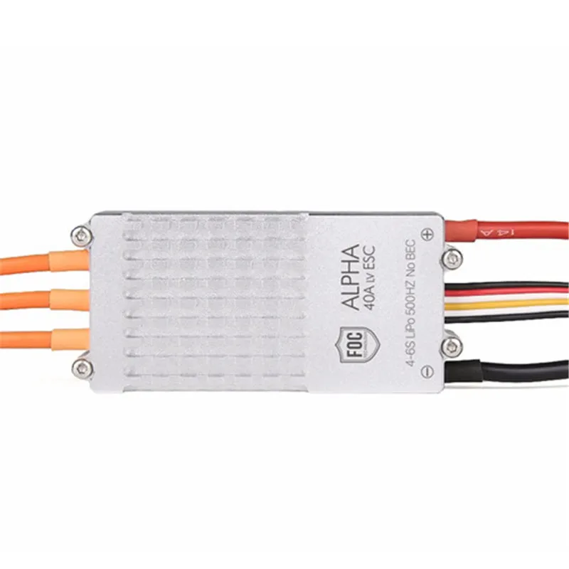T MOTOR ALPHA 40A LV 500Hz FOC водонепроницаемый пылезащитный бесщеточный ESC эффективное