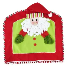 Рождественский 3D чехол на сиденье семейный стул набор Санта Клаус снеговик лося серии украшения для рождества нового года