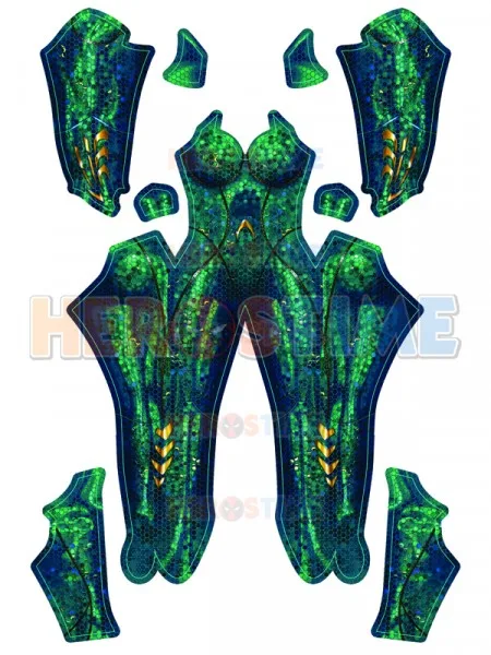 

Newest Queen Mera Cosplay Costume 3D Print Girl Spandex Zentai Bodysuit Queen Mera Halloween Costume for Woman Freeshipping