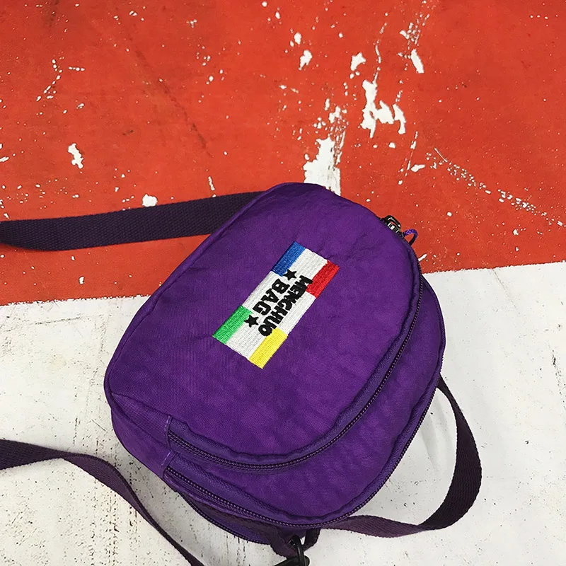 MENGHUO Small Shoulder Bags Female Solid Zipper Luxury Women Designer Flap Mini Nylon Summer Beach Crossbody Bag Sac A Main 2018 (1)