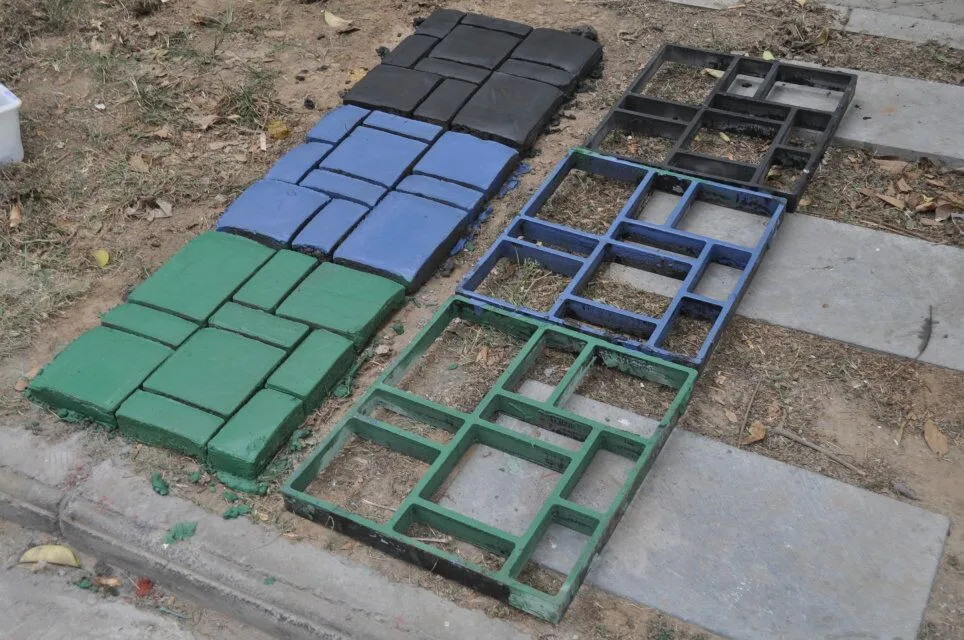 Прямоугольная садовая тротуарная бетонная Пластиковая форма для садовой дорожки DIY каменная модель Лопата D 45*40*4 см