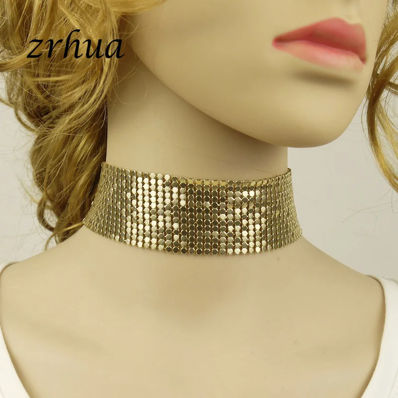 ZRHUA New Statement Trendy Jewelry Choker Multi Layer Necklace Gift for Women Boho Layering Chokers Chockers girls Wholesale - Image 2