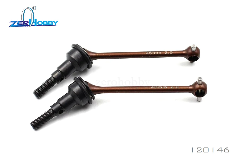 HSP 1/10 правый угол cvd120146универсальный шарнир ASSEMBLY 46MM 2.0PIN S2 для RGT R DT2 МТС MTS T2 i21 RZ 4