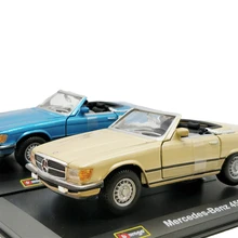 Bburago 1:32 Классическая Benz 450SL родстер 1977 сплав литой модельный автомобиль миниатюрный автомобиль