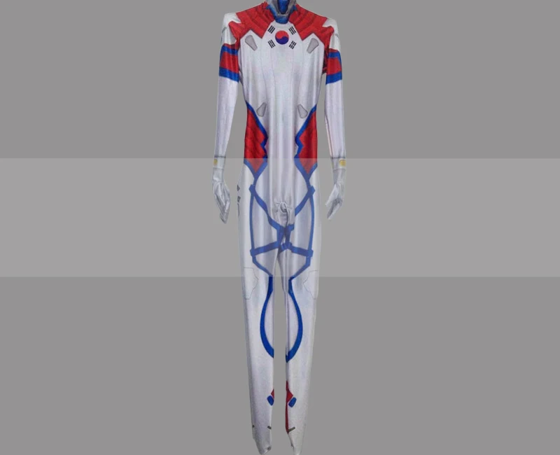 Настраиваемый костюм Overwatch Hana Song D.Va Skin Taegeukgi для косплея Zentai наряд|Игровые