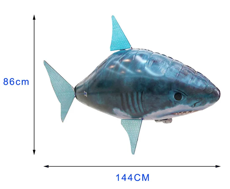 Дистанционное управление игрушечные акулы воздуха плавательная рыба инфракрасный на дистанционном управлении воздушный шар Немо Клоун ребенок подарок вечерние украшения Вертолет Рождество