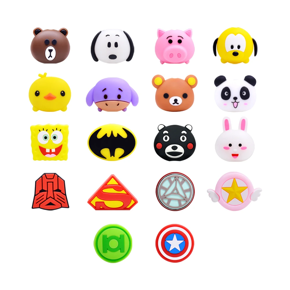

CHIPAL Tsum Cute Bite Animal Cable Protector for iPhone USB Data Cable Organizer Chompers Cartoon Bites Wire Winder Phone Holder