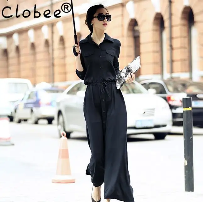 

2019 Autumn New Style Vestido Vintage Cotton Linen Loose Women Long Maxi Dress Retro Solid Color Black Robe Office Formal LH19