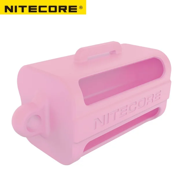 1 шт. Лучшая цена несколько цветов Nitecore NBM40 Чехол держатель портативный аккумулятор чехол для хранения журнал 18650 чехол для батареи - Цвет: pink