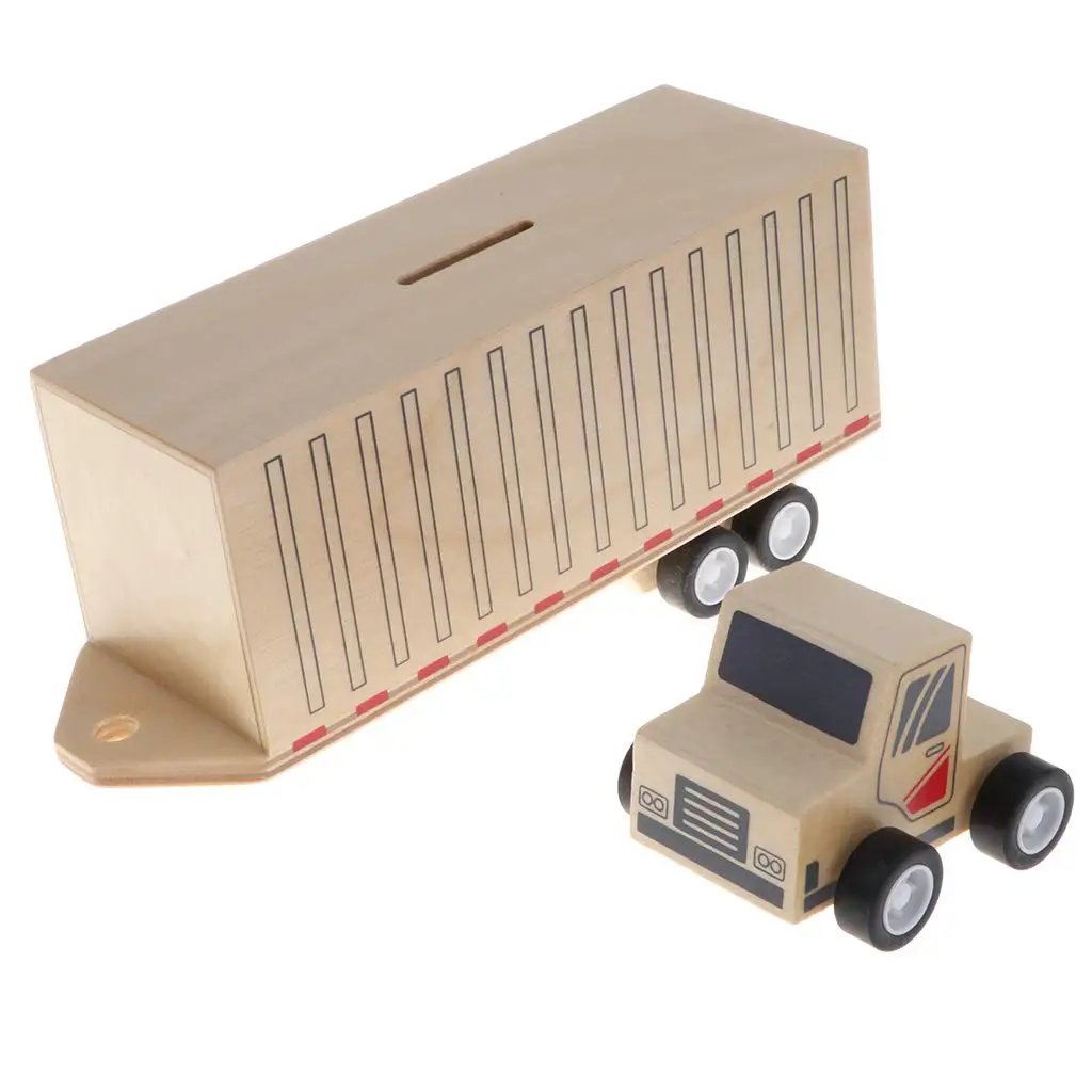 Деревянная креативная денежная Копилка автомобиля модели образовательных игрушек подарок на день рождения для детей малышей
