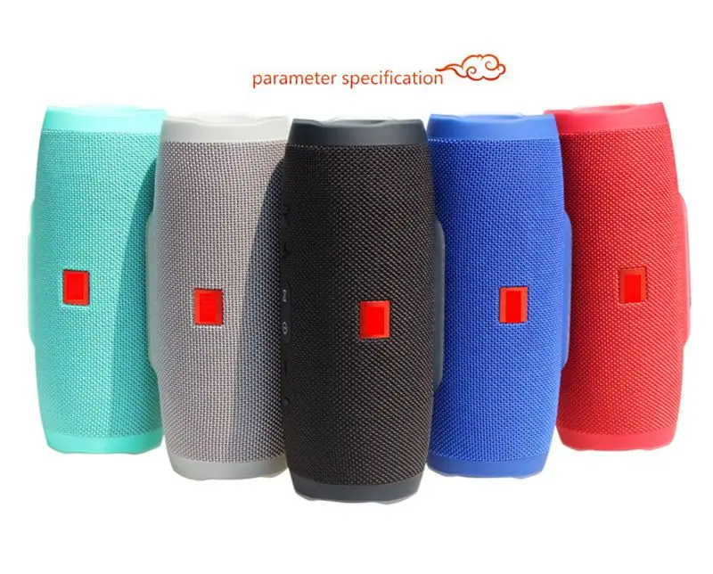 

Freeshipping,top quality Charge 3 Bluetooth Outdoor Speaker Subwoofer Portable Sports HIFI Waterproof Bluetooth Speaker For J