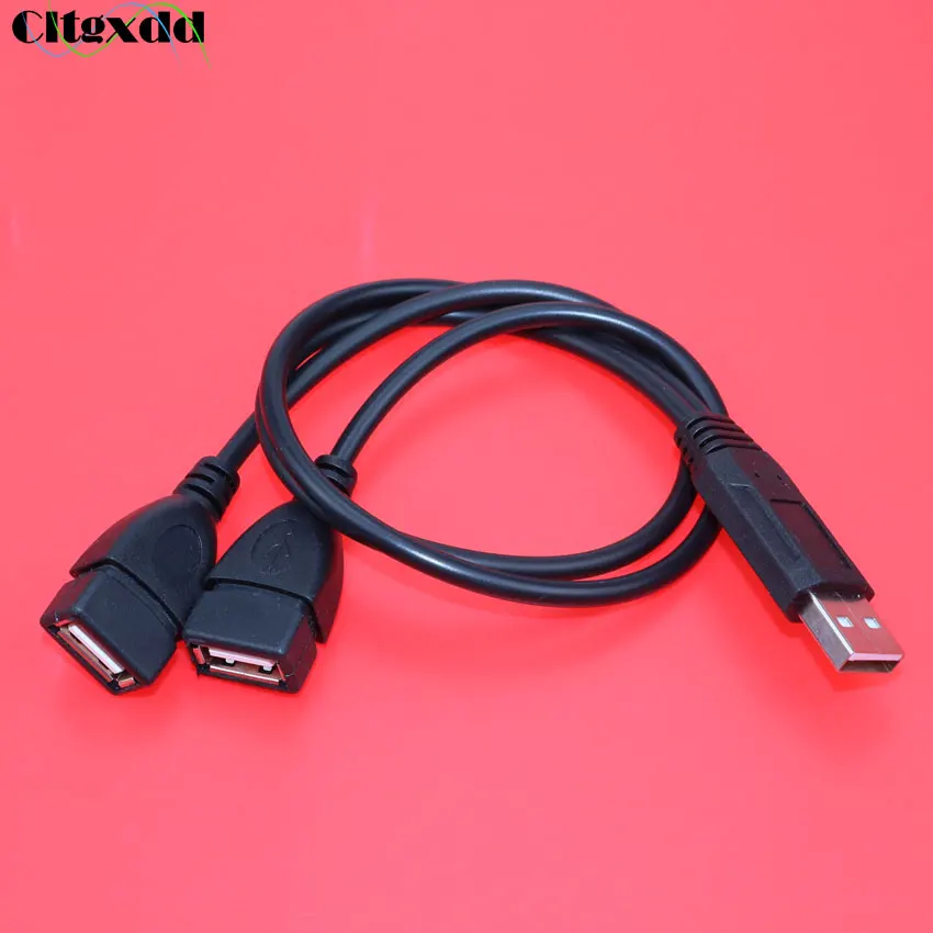 Cltgxdd 1 шт. кабельный концентратор USB 2 0 Тип A штекер к двойным разъемом Y