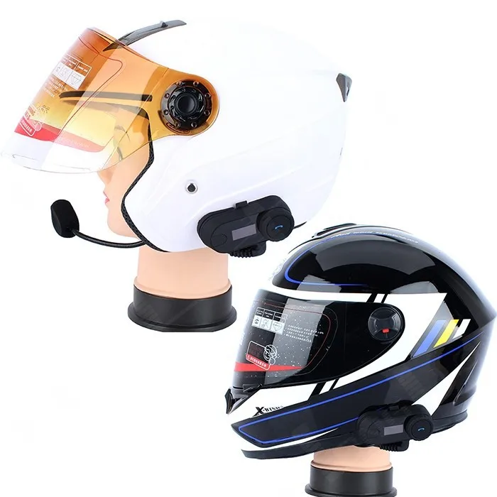 Отправка из России FM + ЖК экран! TCOM SC HiFi Bluetooth мотоциклетный шлем Intercomunicador Motocicleta