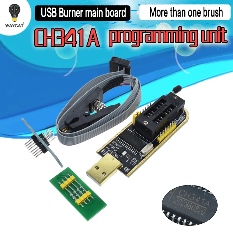 

CH341A CH341 24 25 Series EEPROM Flash BIOS USB Programmer with Software & Driver