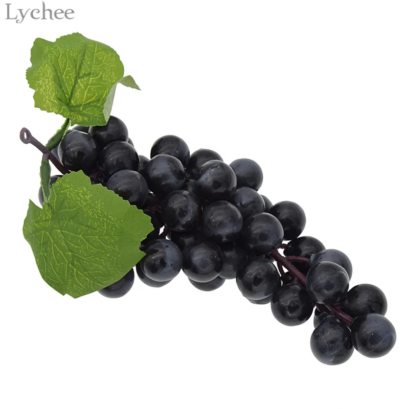 

Lychee Simulation Grape For Home Decoration DIY Landscape Ornaments Cute Cartoon Foam Grape Party Supplies