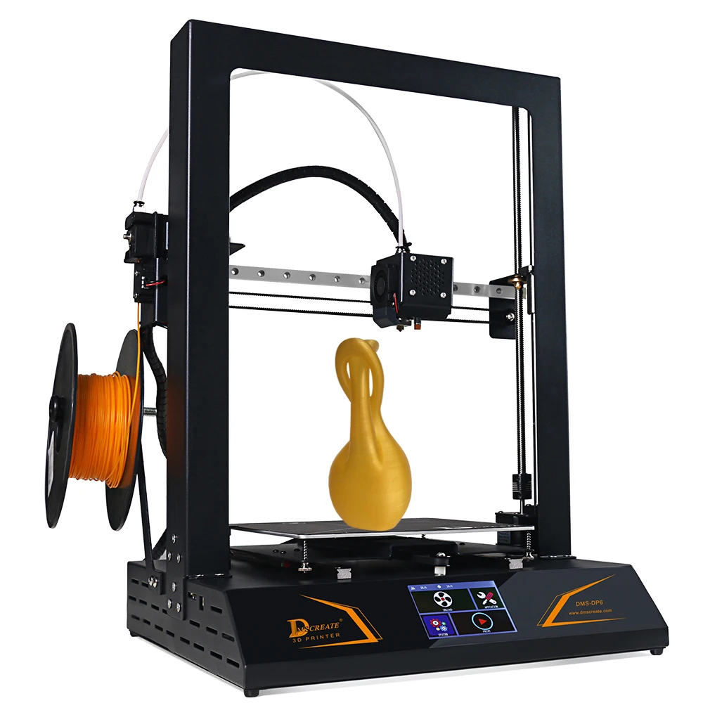 Best DMSCREATE DP6 3D Printer kit Pre assembly Touch screen High Precision Linear Guide Full metal good quality with big size