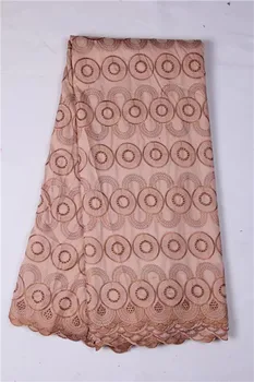 

Big African Swiss Voile Lace High Quality Eyelet Cotton Swiss Lace Material Latest African Swiss Lace Fabric 130*450 Pink