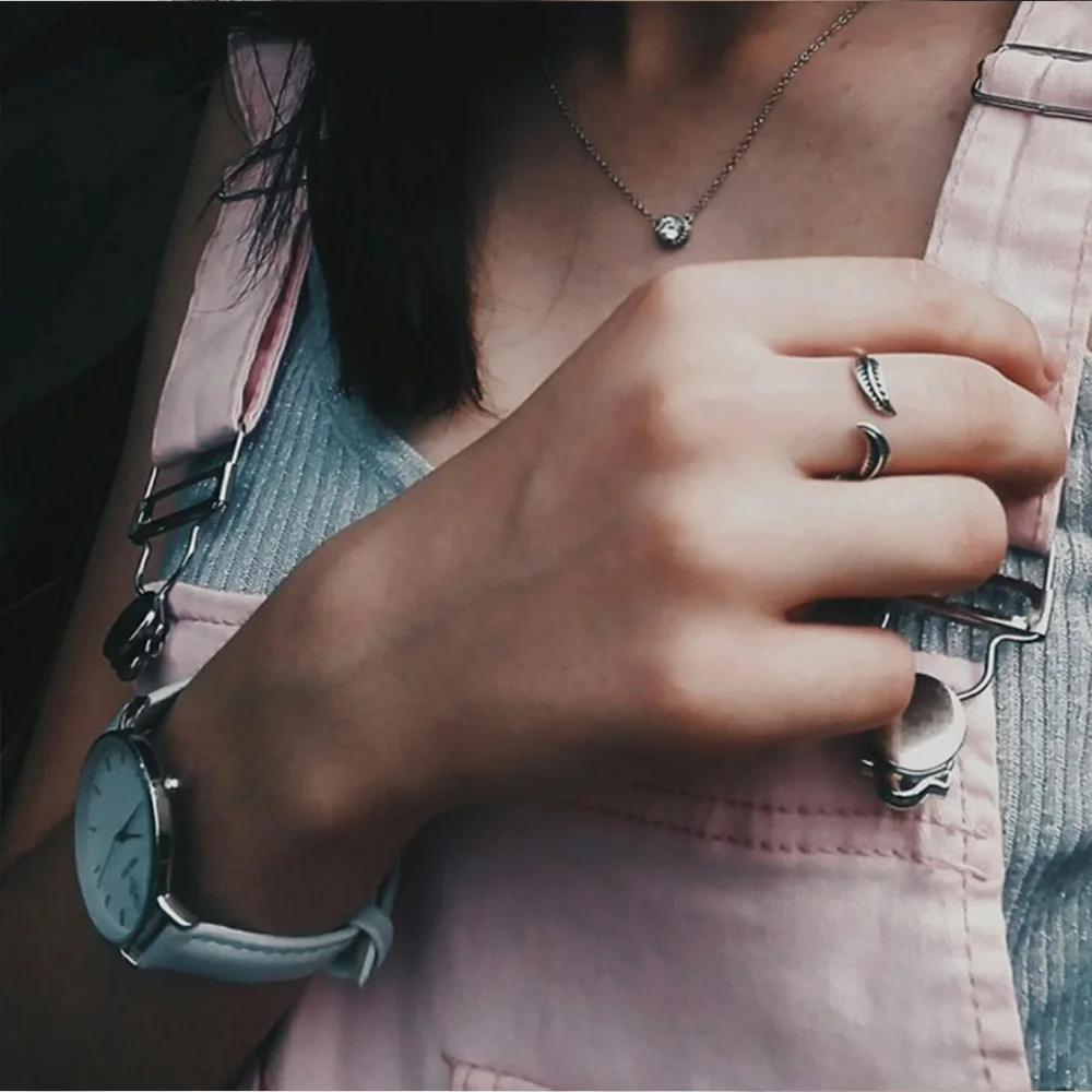 hengyi Plant Leave Resizable Ring for Women 925 Sterling Silver for Women Trendy Classic Style Party Brand Fashion Jewelry Fine Jewelry