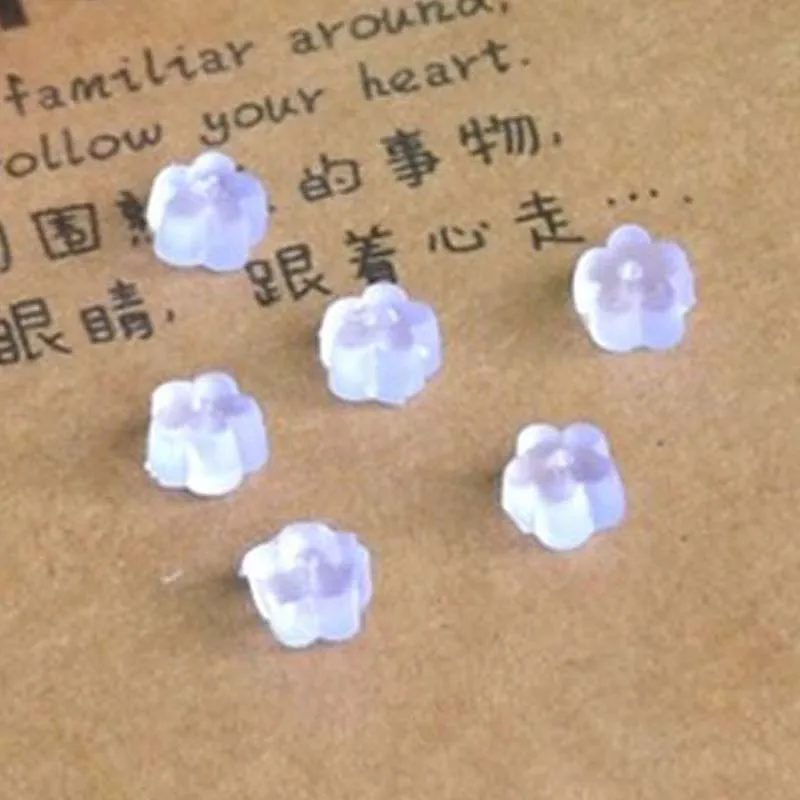 50 Pcs Heavy Duty Rubber Earring Backs Sleeves Holder Stopper Soft Nut Silicone