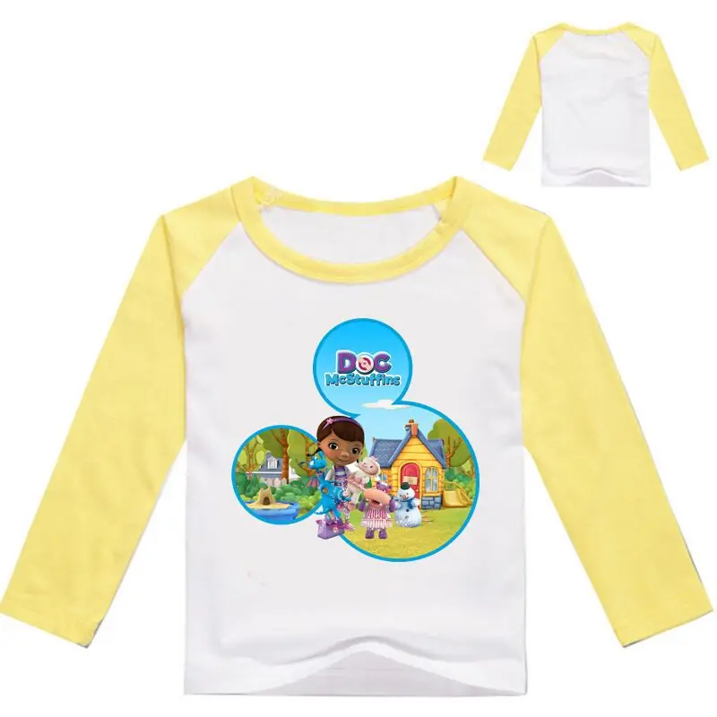 Детская весенняя куртка из хлопка для детей от 2 до 12 лет одежда с принтом «Doc Mcstuffins» детские толстовки с капюшоном Одежда для девочек 8 лет Jongens Jas - Цвет: color at picture