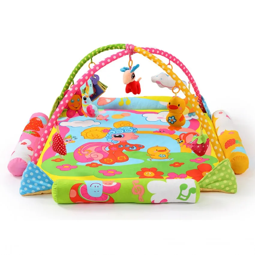 Cartoon Animals Sheep Soft Baby Play Mat Toy Outdoor Indoor Portable Kids Play Blanket Musical Activity Gym Baby Crawling Pad