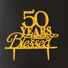 Пользовательский возраст/количество блеск золото счастливое украшение для именинного торта вечерние украшения персонализированные торт стенд счастливое 50 украшение для именинного торта