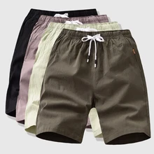 7 цветов летние шорты мужские повседневные шорты для бега высококачественные брендовые хлопковые мужские укороченные шорты плюс размер 4XL 5XL Прямая