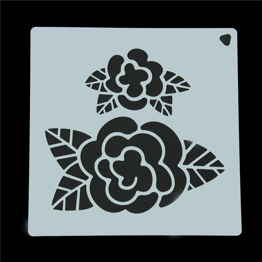 Rose Cake Stencil Fondant Cake Decorating Template Mold Frostings Spray ...