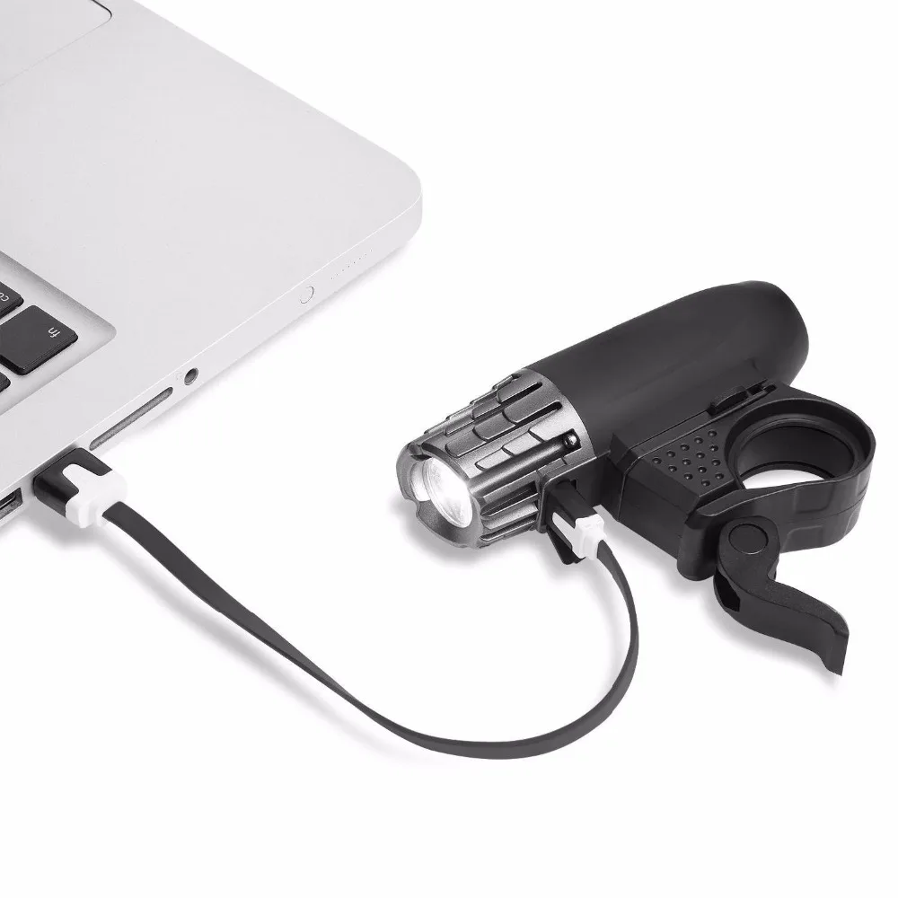USB Перезаряжаемый водонепроницаемый велосипедный светильник светодиодный супер