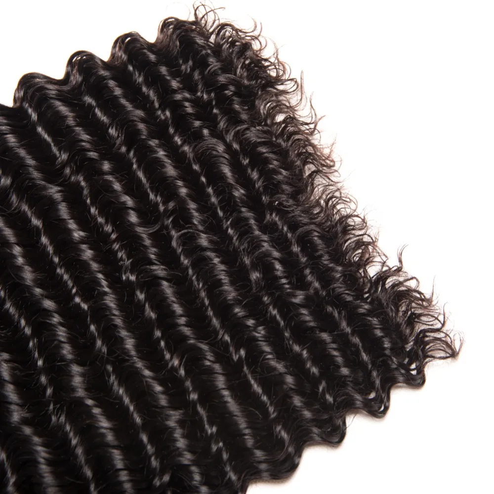 altGossip Deep Wave Brazilian Hair Weave Bundles 100% Human Hair Bundles Natural Color 10-28 Double Weft Hair Extension Non Remy