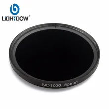 Lightdow набор УФ-фильтров с нейтральной плотностью ND фильтр ND1000 фильтр 52 мм 55 мм 62 мм 67 мм 72 мм 77 мм для цифровой зеркальной камеры Nikon Canon sony Pentax Fujifilm DSLR камер