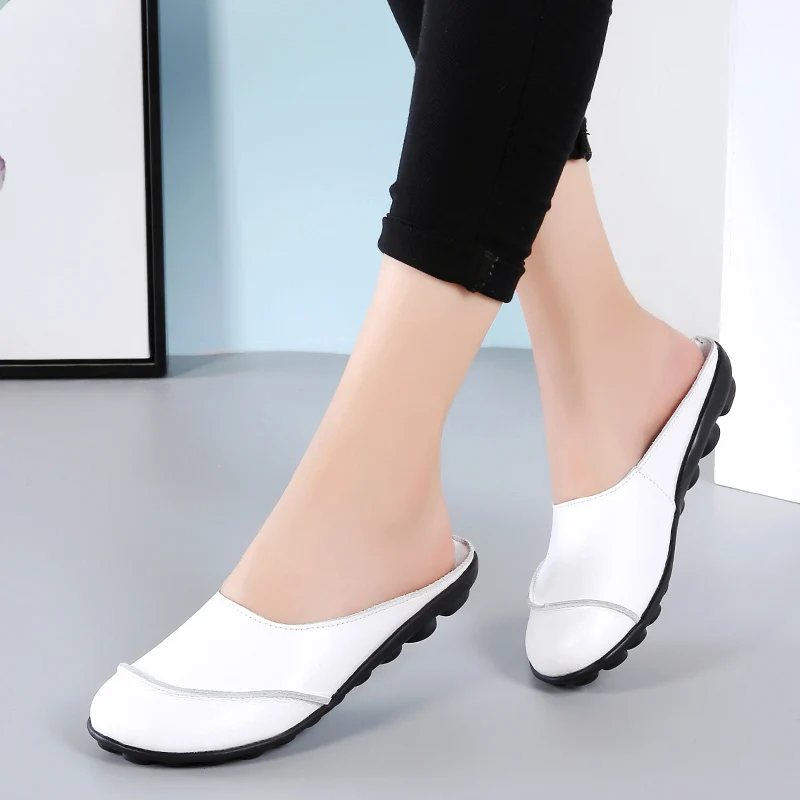 Ladies Loafers Flats Cute Shoes Women Slip Footwear Comfortable Big-Size on Nice 35--44