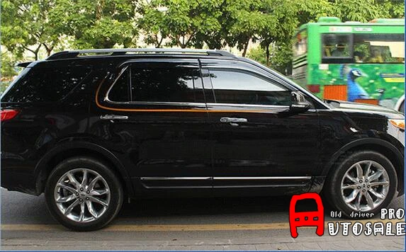 Для Ford Explorer 2011 2012 2013 2014 2015 2016 из нержавеющей стали нижняя оконная рама крышка