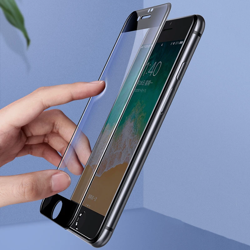 3D Полноразмерное закаленное стекло для iPhone X 11 6 S XR MAX Защитная пленка экрана 4D