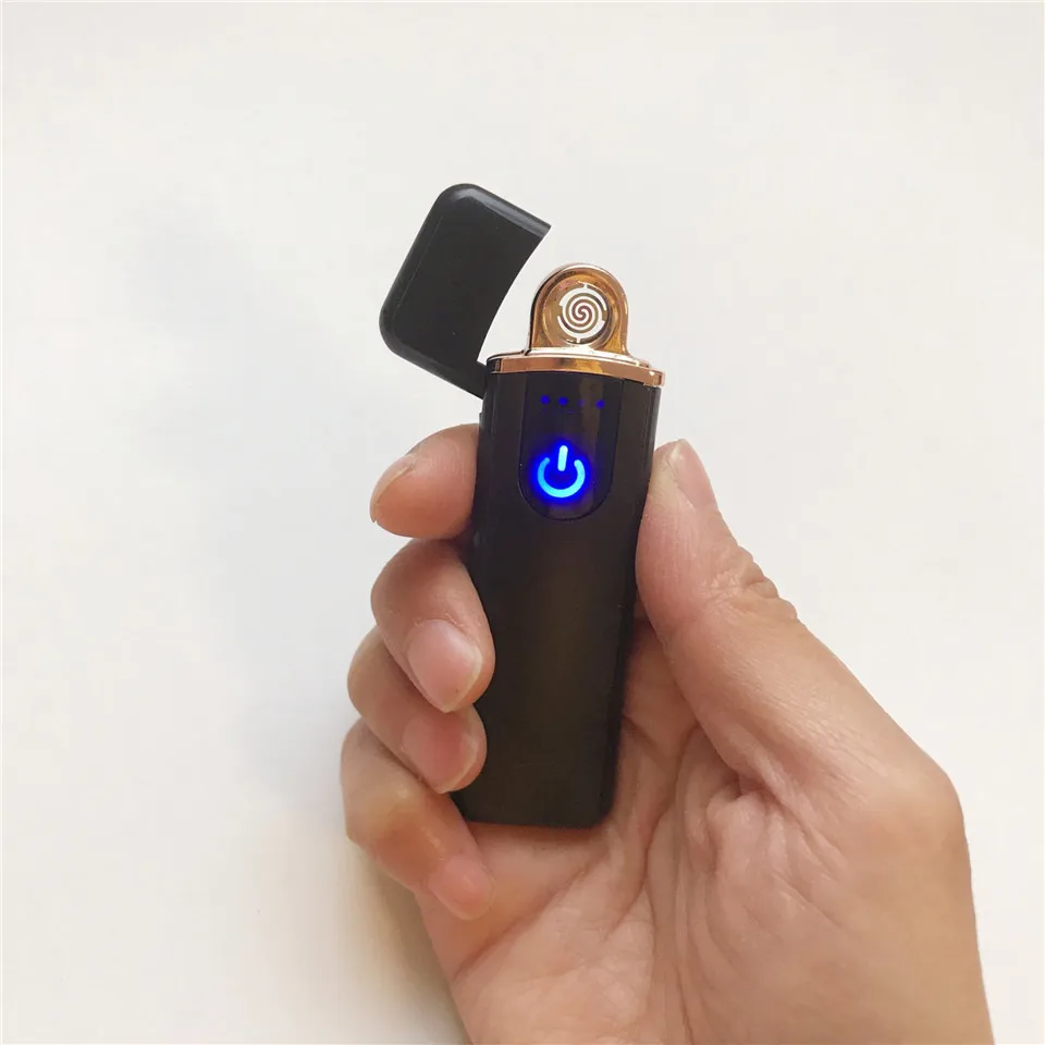 Touch Sensitive USB Electric Lighter Windproof  Rechargeable Turbo Electronic Lighter (17)