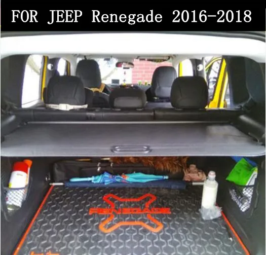 

JIOYNG Car Rear Trunk Security Shield Cargo Screen Shield shade Cover Fits For Jeep Renegade 2016 2017 2018