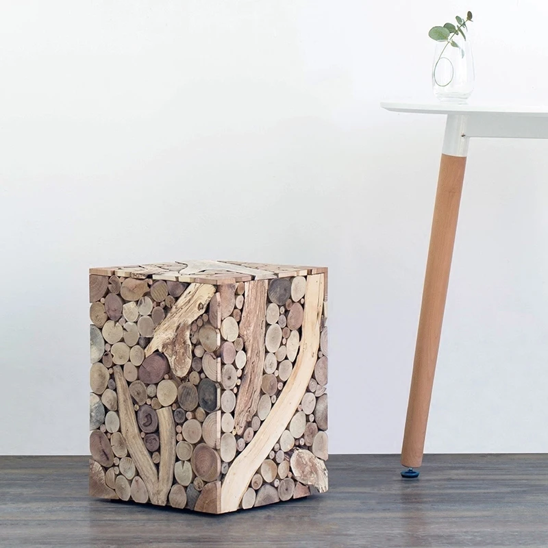 Created Art Solid Wood End Table Living Room Modern Brief Square Wooden Coffee Side Table Created Art Solid Wood End Table Living Room Modern Brief Square Wooden Coffee Side Table