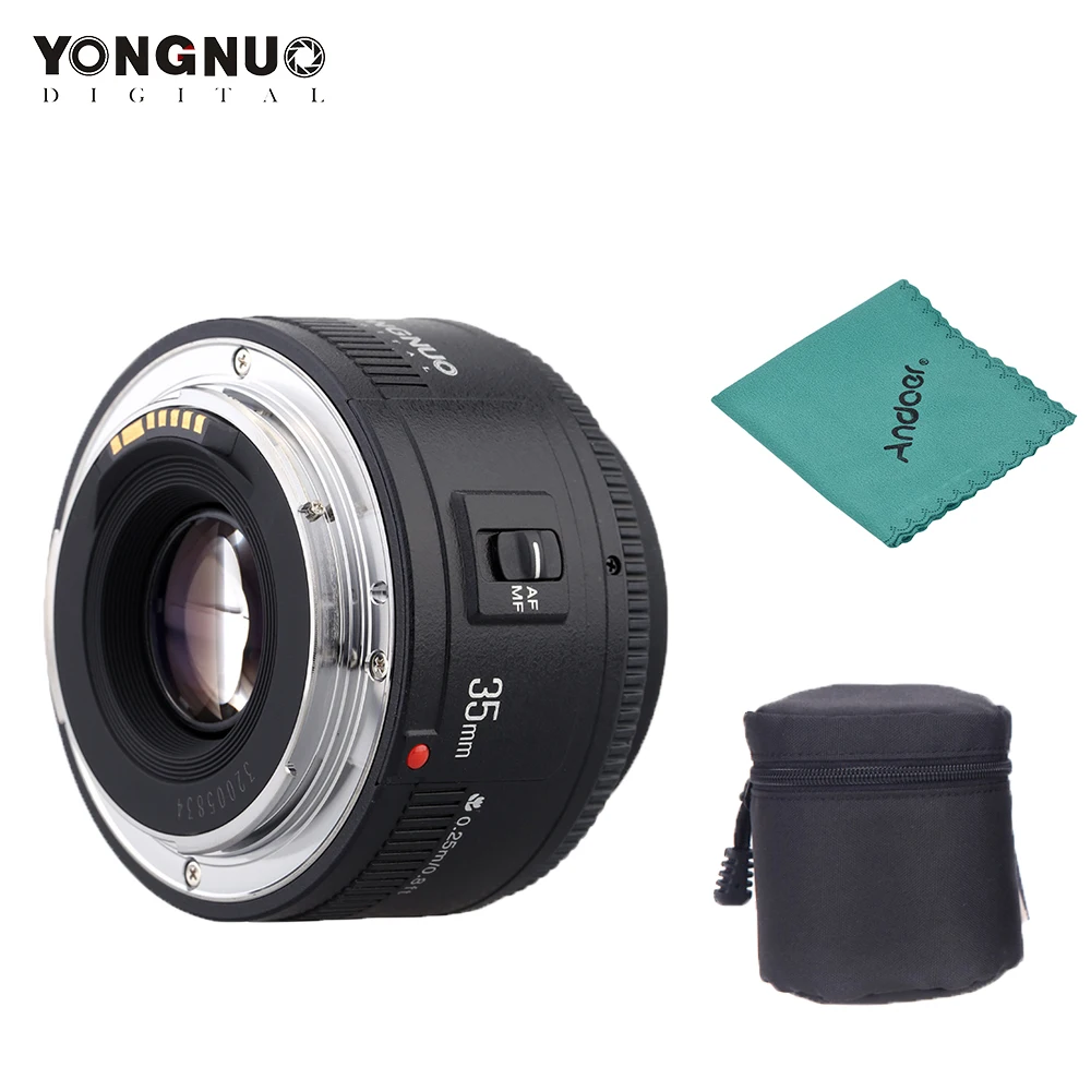 Yongnuo YN35mm F2.0 объектив широкоугольный фиксированный/основной Автофокус Объектив для Canon 600d 60d 5DII 5D 500D 400D 650D 600D 450D объектив камеры