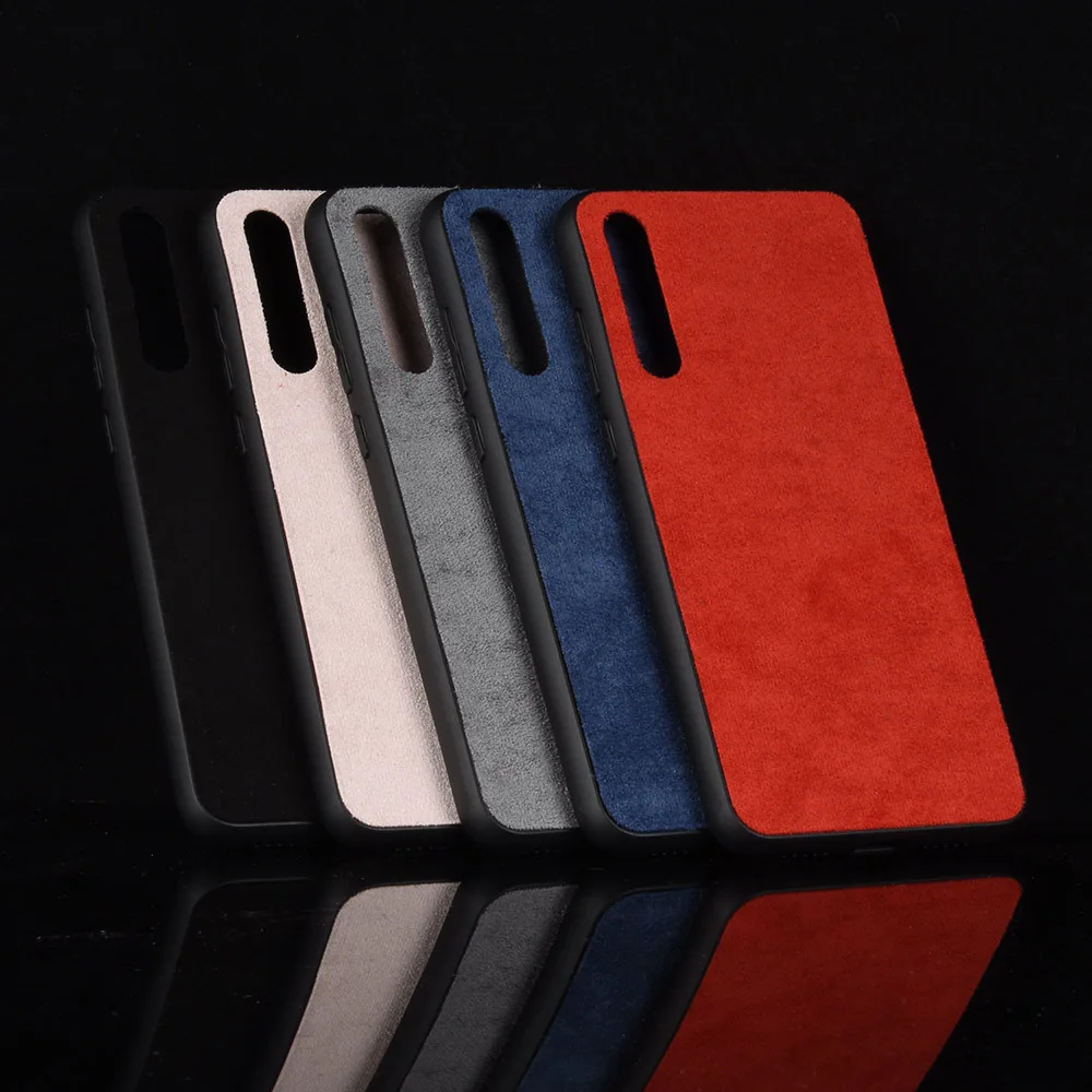 For Huawei P20 Pro Case Silicone Edge Shockproof Genuine Plush Leather Cover Plus Phone Bag | Мобильные телефоны и