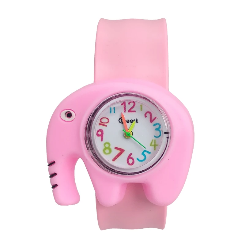 

Cartoon Elephant Toys Patted Children Watches Boys Girls Baby Christmas gifts Digital Watch Kids Birthday Gift Electronic Clock