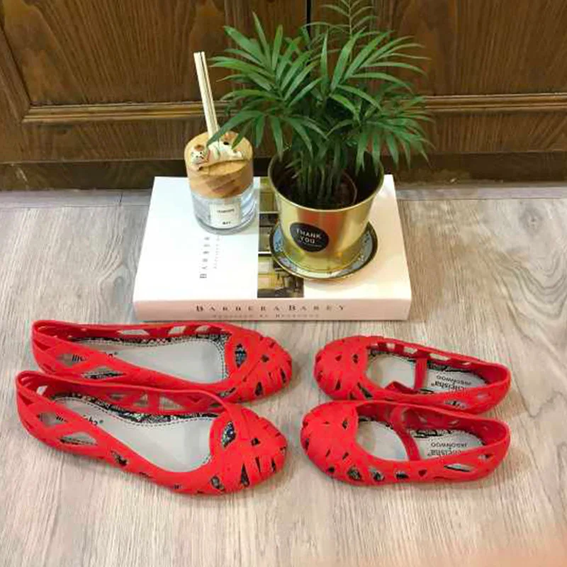 Женские сандалии Melissa 2019 желе из дышащего материала в римском стиле пляжные