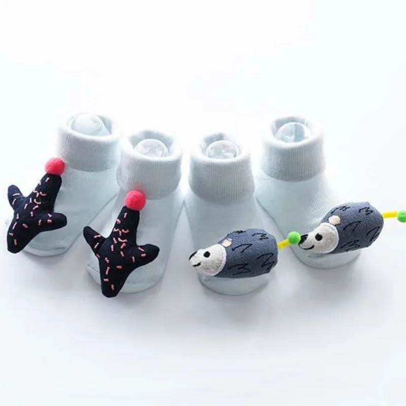 Детские Носки Весна кукла животного из мультфильма Детские короткие носки нескользящие тапочки носки для малышей новорожденных Для 0-18 M