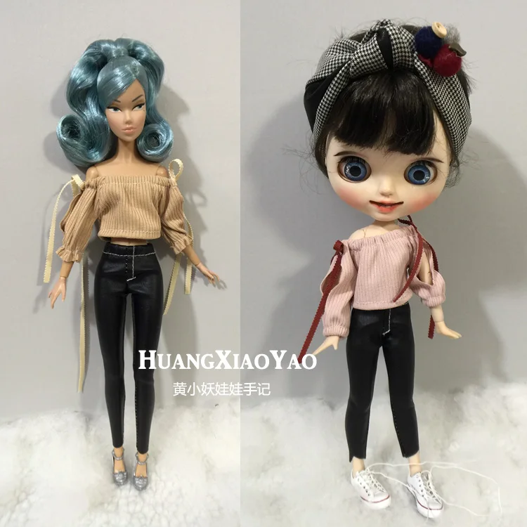 Одежда для кукол B009 Blyth 1/6 аксессуары ручной работы 30 см одежда с одним воротником