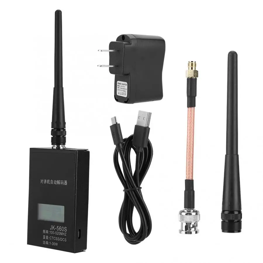

Frequency Counter JK560S For Baofeng Walkie Talkie Decoder 1-30w 100-520MHz CTCSS/DCS Antena portable walkie talkie
