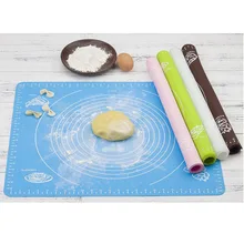 Сильная Адсорбция, полупрозрачный размер и размер силиконовой резины натирающая прокладка увеличенная настольная Подушка, чтобы сделать торты для пиццы