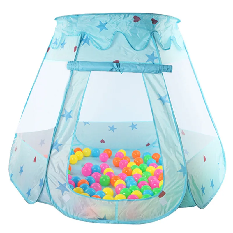 

Indoor Outdoor Polyester Play House Baby Ocean Ball Pit Pool Play Tent Kids Princess Hexagonal Tent Children Baby Tent Ball Pool