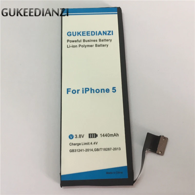 GUKEEDIANZI Mobile Phone Battery 5 For IPhone 5 1440mAh