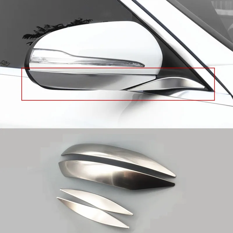 

Car Styling Rearview Mirror Trim Strips For Mercedes Benz C Class W205 C180 C200 2015-17 Exterior Accessories Sticker