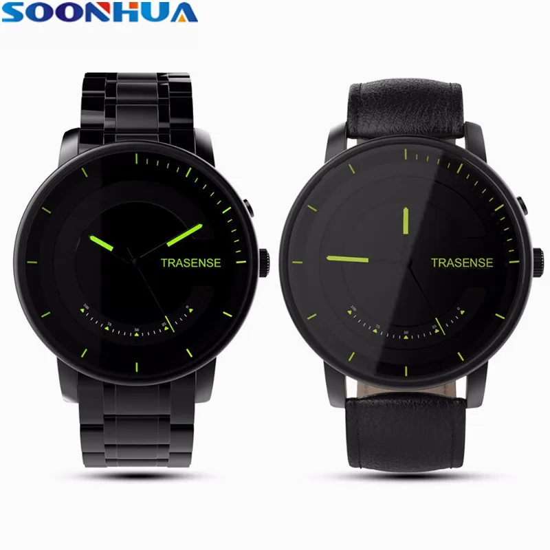 

SOONHUA New Fashion Business Smart Wristband Waterproof Sports Bracelet Call Reminder Pedometer Alarm Clock With Indicator Light
